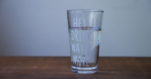 Photograph of a glass of water 