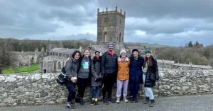 Global Teaching Labs in Wales 2023 instructors on a weekend visit to St David's, Pembrokeshire